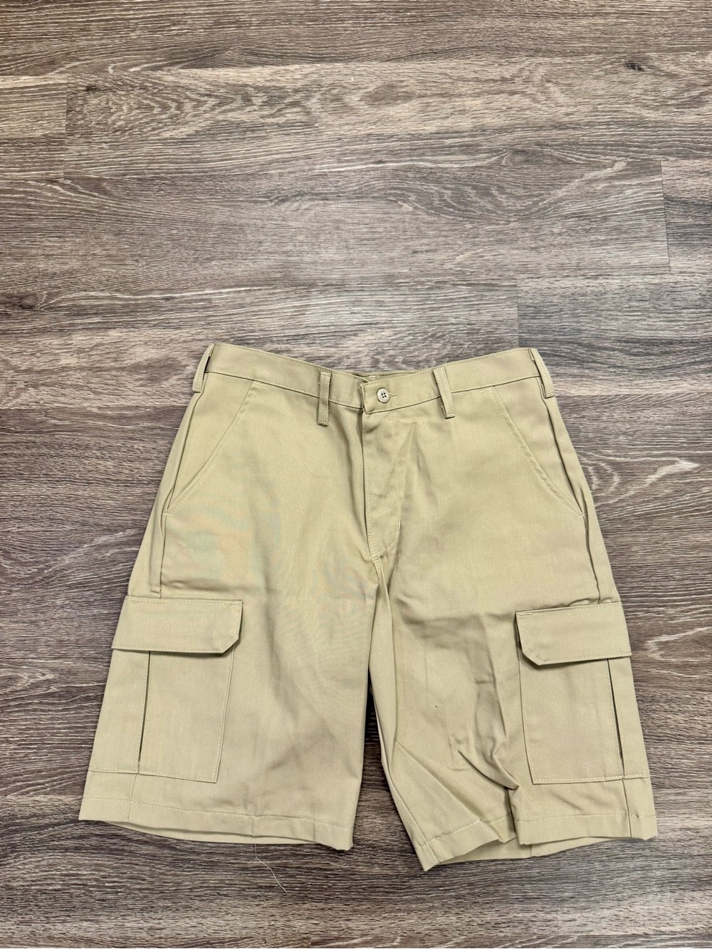 Red Kap Men’s 32x12 Khaki Industrial Cargo Work Shorts PT66 NWT